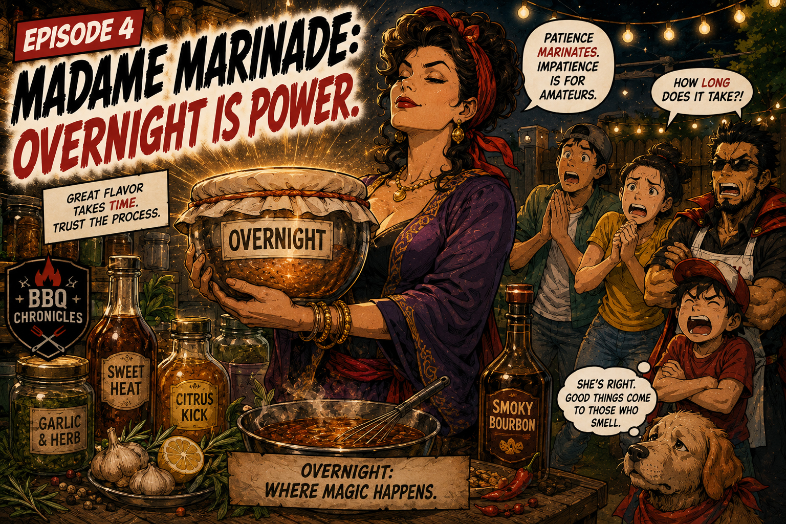 Episode 4 Madame Marinade Waits Overnight.