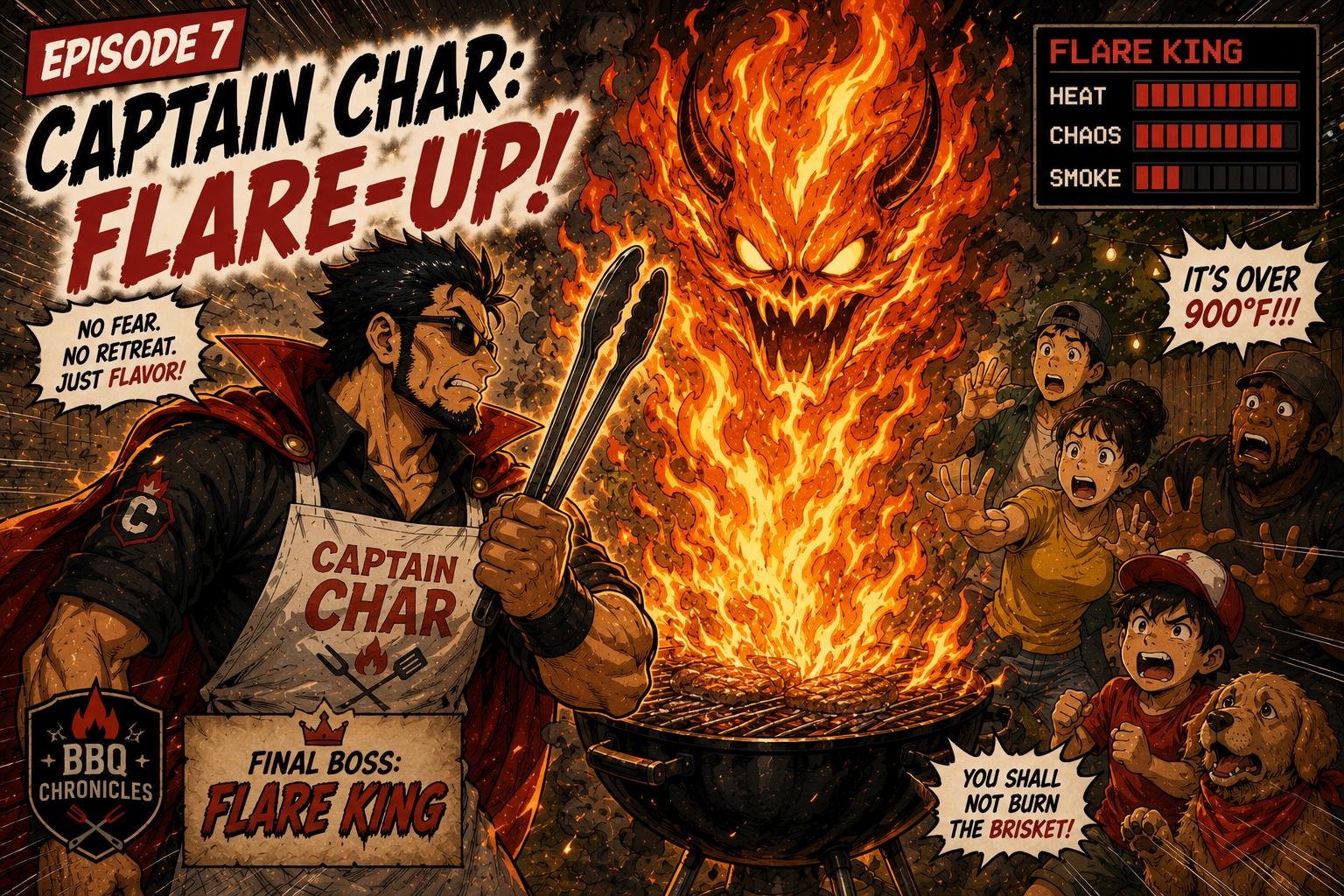 Episode 7 Captain Char Faces the Flare-Up.